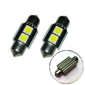 Festoon 2 LED SMD 5050 31mm 12V CANBUS studená biela